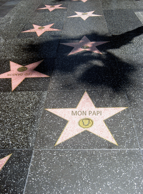 Mon papi sur Hollywood Boulevard